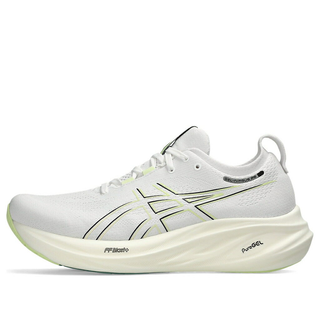 アシックス 白色 ホワイト WHITE BIRCH スニーカー メンズ ASICS GEL-NIMBUS 26 EXTRA WIDE 1011B796-102 / WHITE BIRCH
