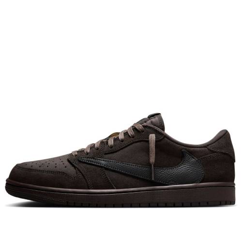 ナイキ ジョーダン 黒いこと 黒いこと 赤銅色 赤銅色 トラヴィススコット \u0027VELVET BROWN\u0027 スニーカー メンズ JORDAN AIR 1 RETRO LOW OG SP X TRAVIS SCOTT DM7866-202 / DARK MOCHA BLACK VELVET BROWN