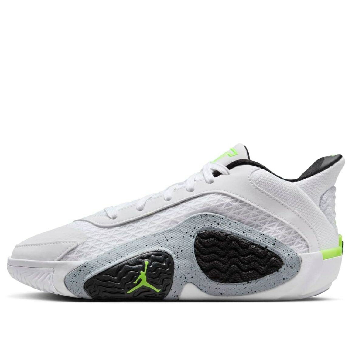 ナイキ ジョーダン 白色 ホワイト 緑 グリーン 黒色 ブラック 'NEON' ジュニア キッズ JORDAN (GS) AIR TATUM 2 FJ6459-100 / WHITE ELECTRIC GREEN BLACK WOLF ベビー マタニティ スニーカー