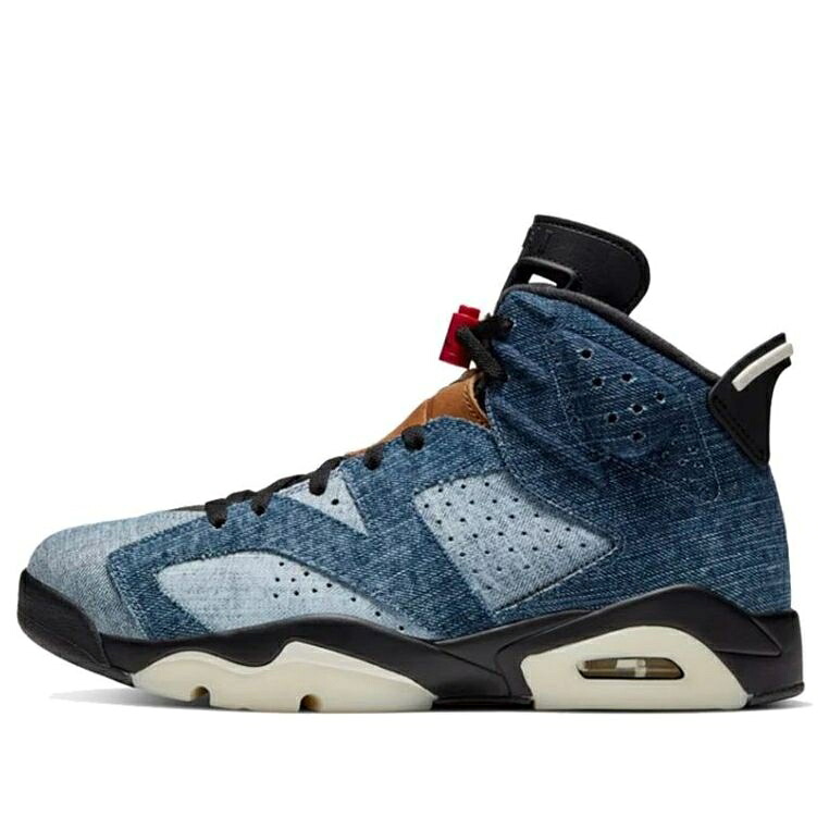 ナイキ ジョーダン ジーンズ 黒いこと 黒いこと \u0027WASHED DENIM\u0027 スニーカー メンズ JORDAN AIR 6 RETRO CT5350-401 / WASHED DENIM BLACK SAIL VARSITY