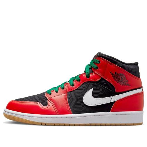 ナイキ ジョーダン ミッド 赤 赤いこと \u0027CHRISTMAS\u0027 スニーカー メンズ JORDAN AIR 1 MID SE DQ8417-006 / RED