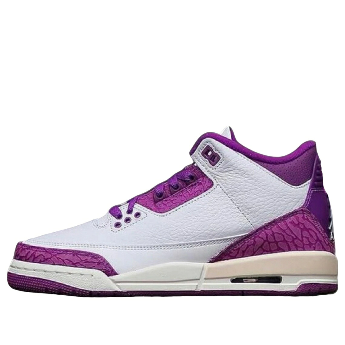 ナイキ ジョーダン 白色 ホワイト 緑 グリーン 紫 パープル 'VIVID PURPLE' ジュニア キッズ JORDAN (GS) AIR 3 RETRO HQ0784-100 / WHITE VAPOR GREEN VIVID PURPLE ベビー マタニティ スニーカー|スニケス