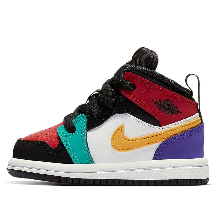 ナイキ ジョーダン ミッド 黒色 ブラック 青色 ブルー ピンク 白色 ホワイト 'MULTICOLOR' ベビー JORDAN (TD) AIR 1 MID 'MULTI-COLOR' 640735-125 / BLACK BLUE PINK WHITE 34,320円