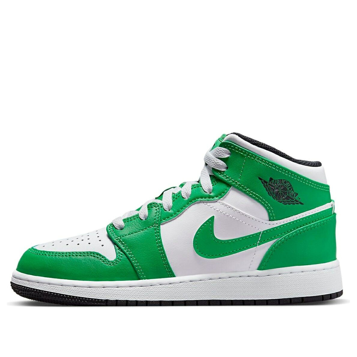 ナイキ ジョーダン ミッド 緑 緑であること 黒いこと 黒いこと 白いこと 白いこと \u0027LUCKY GREEN\u0027 御坊っちゃん キッズ JORDAN (GS) AIR 1 MID DQ8423-301 / GREEN BLACK WHITE もの言う花 マタニティ スニーカー
