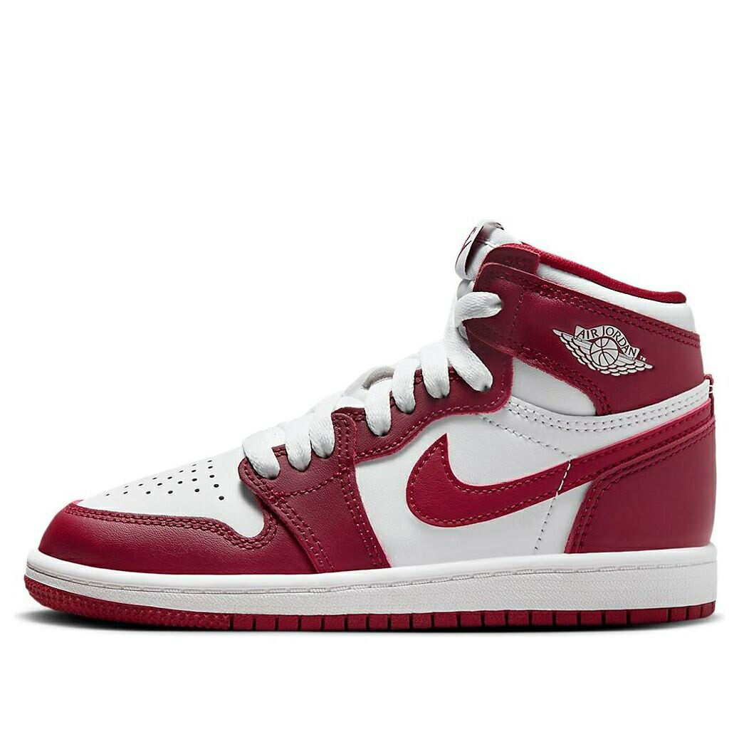ナイキ ジョーダン ハイ 白色 ホワイト チーム 赤 レッド 'ARTISANAL RED' ジュニア キッズ JORDAN (PS) AIR 1 RETRO HIGH OG FD1412-160 / WHITE TEAM RED ベビー マタニティ スニーカー｜スニケス