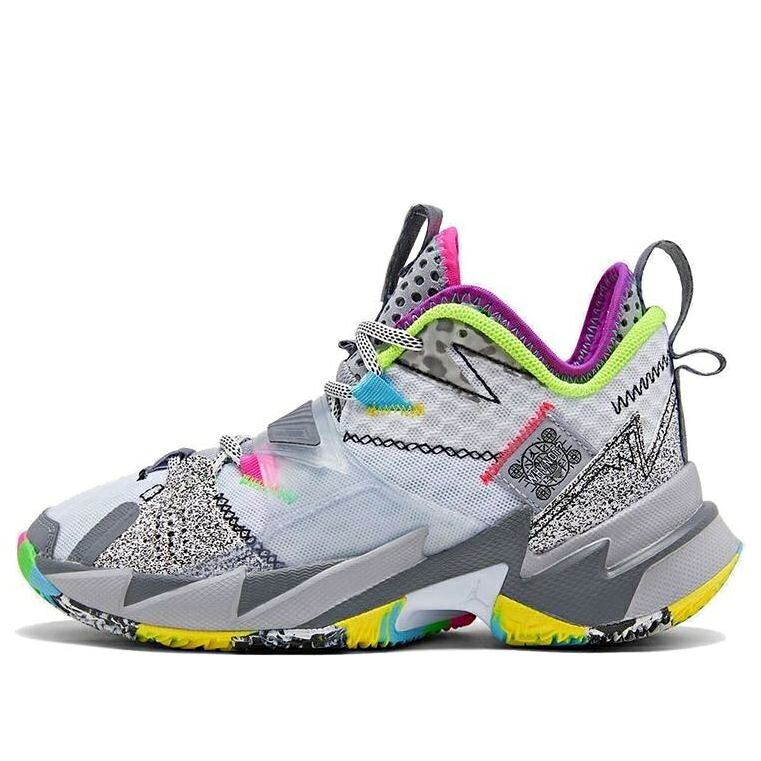ナイキ ジョーダン 白色 ホワイト クール ZER0.3 'COOL GREY' ジュニア キッズ JORDAN (GS) AIR WHY NOT CD5804-100 / WHITE COOL GERY MULTI ベビー マタニティ スニーカー|スニケス