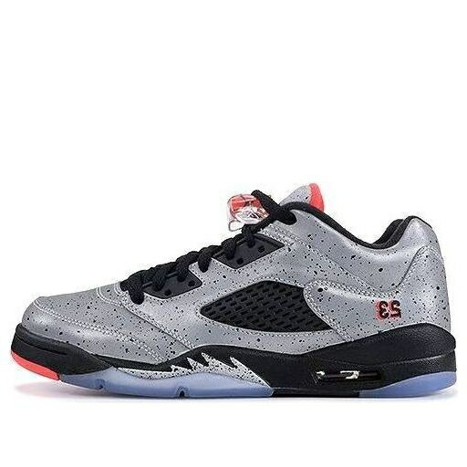 ナイキ ジョーダン しろがね色 しろがね色 \u0027NEYMAR\u0027 お坊っちゃん キッズ JORDAN (GS) AIR 5 RETRO LOW 846316-025 / REFLECT SILVER INFRRD 23 BLCK もの言う花 マタニティ スニーカー