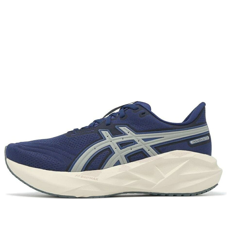 アシックス 青味 青み 藍色 インディゴ 薄墨色 薄墨色 \u0027INDIGO GREY\u0027 スニーカー メンズ ASICS NOVABLAST 5 ATC BLUE SEAL 1011C027-400 / INDIGO BLUE SEAL GREY