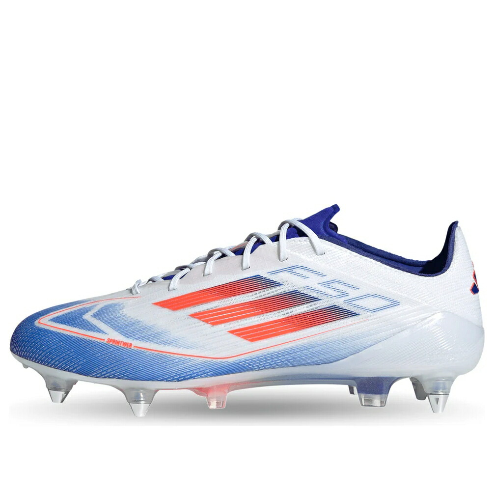 アディダス アディゼロ エリート 白色 ホワイト 赤 レッド 青色 ブルー 'ADVANCEMENT PACK' スニーカー メンズ ADIDAS ADIZERO F50 ELITE SG IF1299 / CLOUD WHITE SOLAR RED LUCID BLUE