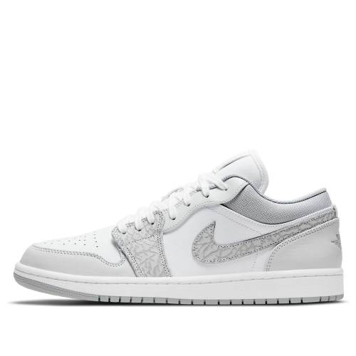 ナイキ ジョーダン プレミアム 白色 ホワイト 灰色 グレー 'ELEPHANT PRINT' スニーカー メンズ JORDAN AIR 1 LOW PREMIUM DH4269-100 / WHITE NEUTRAL GREY SAIL SMOKE|スニケス