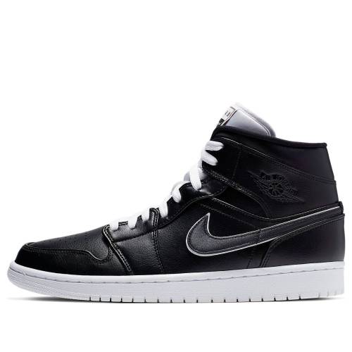 ナイキ ジョーダン ミッド 白色 ホワイト 'MAYBE GAME' スニーカー メンズ JORDAN AIR 1 MID I DESTROYED THE 852542-016 / BLAKC WHITE|スニケス