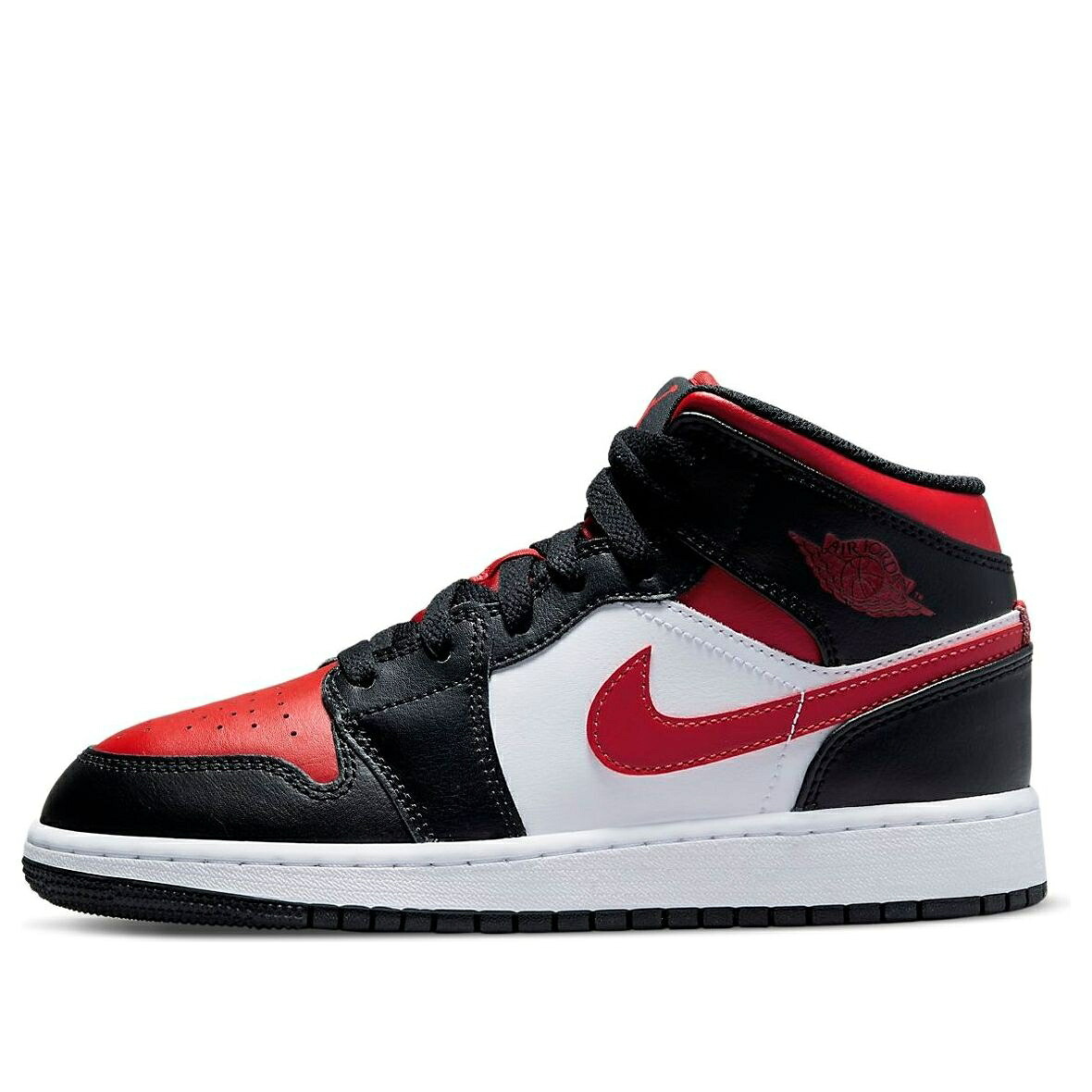 ナイキ ジョーダン ミッド 火の手 黒いこと 黒いこと 赤 赤いこと 白いこと 白いこと \u0027BLACK RED\u0027 御坊っちゃん キッズ JORDAN (GS) AIR 1 MID FIRE 554725-079 / BLACK RED WHITE もの言う花 マタニティ スニーカー