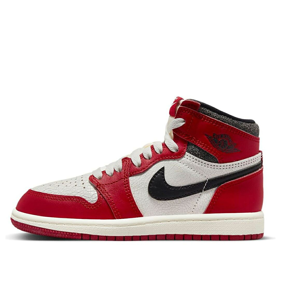 ナイキ ジョーダン ハイ 赤 レッド 白色 ホワイト 黒色 ブラック 'CHICAGO & FOUND' ジュニア キッズ JORDAN (PS) AIR 1 RETRO HIGH OG LOST FD1412-612 / RED WHITE BLACK ベビー マタニティ スニーカー｜スニケス