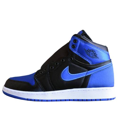 ナイキ ジョーダン 黒いこと 黒いこと \u0027SATIN ROYAL\u0027 御坊っちゃん キッズ JORDAN (GS) AIR 1 RETRO OG BG EP AA4073-007 / BLACK もの言う花 マタニティ スニーカー