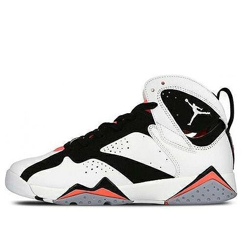 ナイキ ジョーダン 白いこと 白いこと 黒いこと 黒いこと \u0027HOT LAVA\u0027 お坊っちゃん キッズ JORDAN (GS) AIR 7 RETRO 442960-106 / WHITE BLACK HOT LAVA WLF GRY もの言う花 マタニティ スニーカー