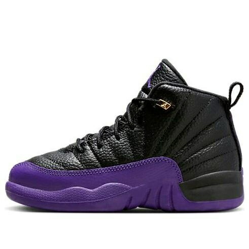 ナイキ ジョーダン 黒色 ブラック フィールド 紫 パープル 'FIELD PURPLE' ジュニア キッズ JORDAN (PS) AIR 12 RETRO 151186-057 / BLACK FIELD PURPLE TAXI ベビー マタニティ スニーカー