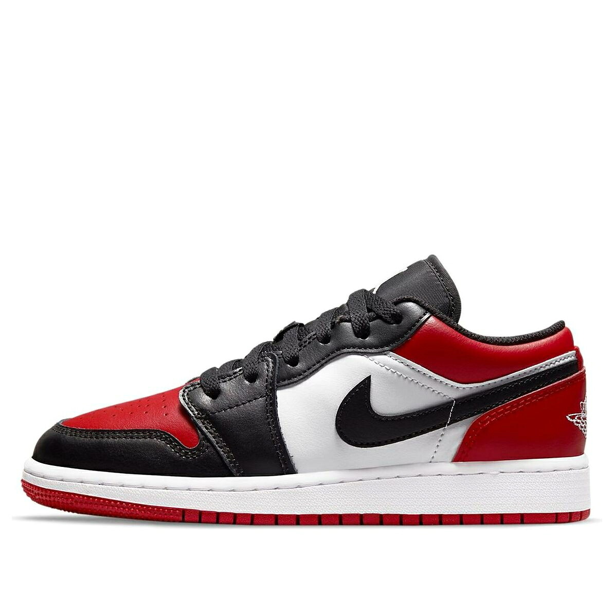 ナイキ ジョーダン 赤 赤いこと 白いこと 白いこと 黒いこと 黒いこと \u0027BRED TOE\u0027 御坊っちゃん キッズ JORDAN (GS) AIR 1 LOW 553560-612 / GYM RED WHITE BLACK もの言う花 マタニティ スニーカー