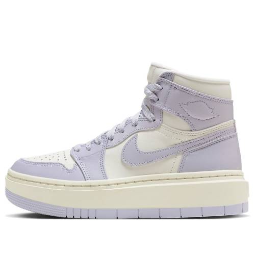 ナイキ ジョーダン ご機嫌 \u0027TITANIUM\u0027 スニーカー レディース JORDAN (WMNS) AIR 1 ELEVATE HIGH DN3253-105 / WHITEPURPLE