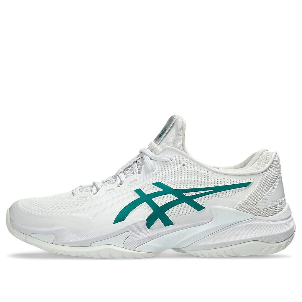 アシックス 厚地の外套 白いこと 白いこと 緑 緑であること \u0027WHITE GREEN\u0027 スニーカー メンズ ASICS COURT FF 3 NOVAK PITCH 1041A361-100 / WHITE PITCH GREEN