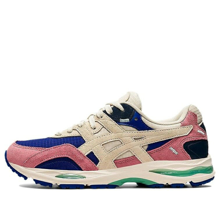 アシックス 青色 ブルー 茶色 ブラウン ピンク 'MONACO VANILLA' スニーカー レディース ASICS (WMNS) GEL-MC PLUS BLUE 1202A045-400 / BROWN PINK｜スニケス