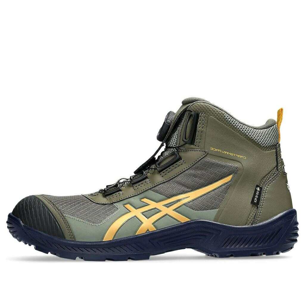 アシックス ゴアテックス 緑 緑であること 黄味がかった 黄色 \u0027MANTLE YELLOW\u0027 スニーカー メンズ ASICS WINJOB GORE-TEX BOA GREEN 1273A084-300 / MANTLE GREEN TIGER YELLOW