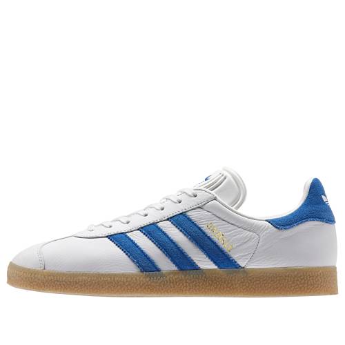 アディダス ガゼル 白色 ホワイト ビンテージ ヴィンテージ 青色 ブルー 'VINTAGE BLUE' スニーカー メンズ ADIDAS GAZELLE WHITE BOLD S76225 / VINTAGE WHITE BOLD BLUE｜スニケス