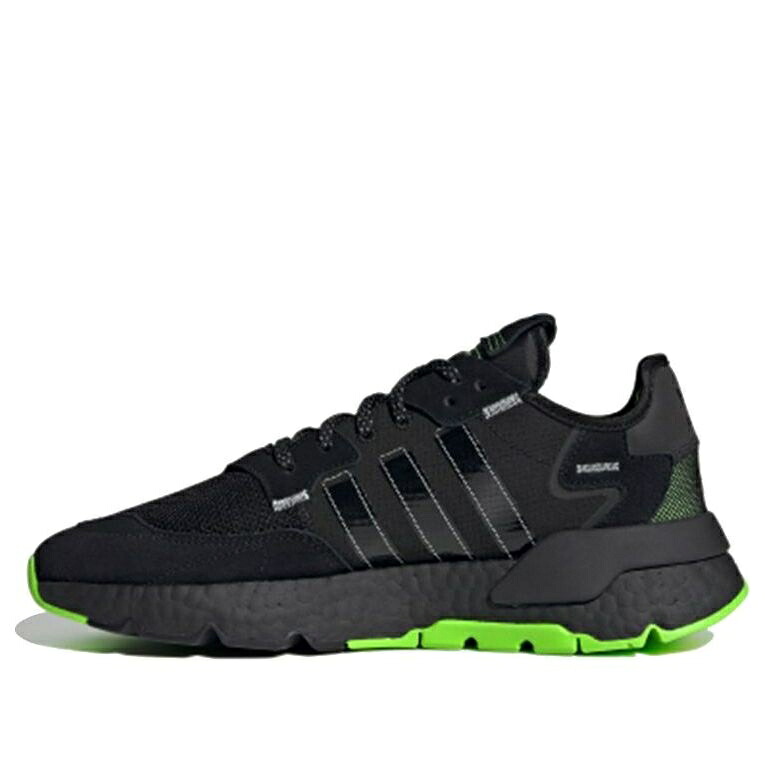 アディダス オリジナルス ジョガーパンツ 黒いこと 黒いこと 緑 緑であること \u0027BLACK GREEN\u0027 スニーカー メンズ ADIDAS ORIGINALS NITE JOGGER H03249 / BLACK GREEN