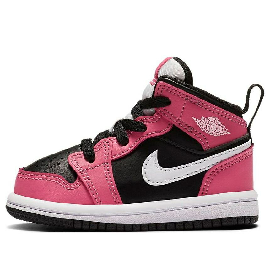 ナイキ ジョーダン ミッド ピンク 黒色 ブラック 白色 ホワイト 'PINKSICLE' ベビー JORDAN (TD) AIR 1 MID 644507-002 / PINK BLACK WHITE