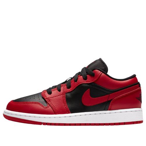 ナイキ ジョーダン 赤 レッド 黒色 ブラック 白色 ホワイト 'REVERSE BRED' ジュニア キッズ JORDAN (GS) AIR 1 LOW 553560-606 / GYM RED BLACK WHITE ベビー マタニティ スニーカー