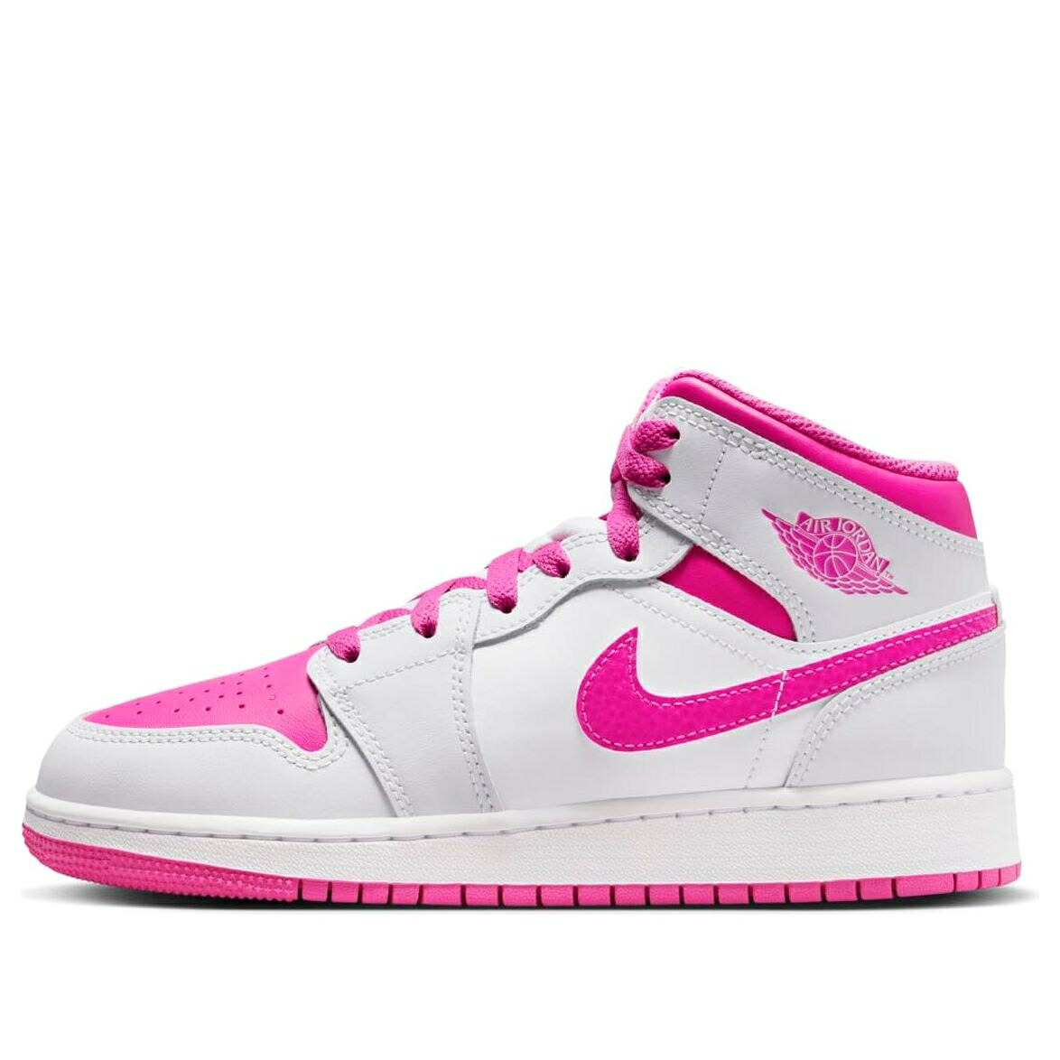 ナイキ ジョーダン ミッド 白色 ホワイト ファイア ピンク 'FIRE PINK' ジュニア キッズ JORDAN (GS) AIR 1 MID FD8780-500 / IRIS WHISPER WHITE FIRE PINK ベビー マタニティ スニーカー