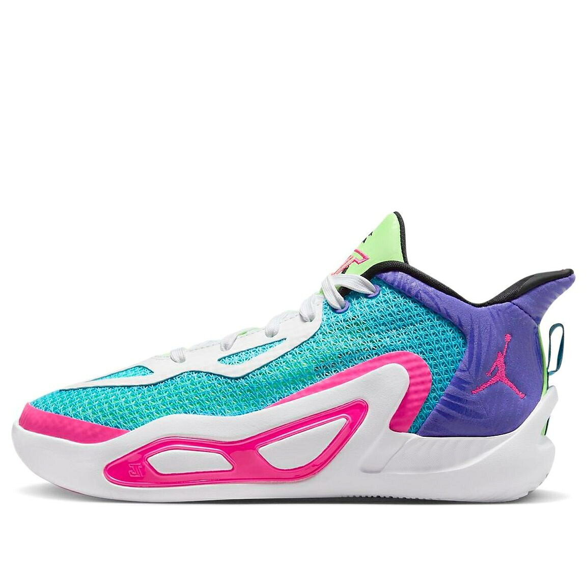 ナイキ ジョーダン 白色 ホワイト 紫 パープル 青色 ブルー 'WAVE RUNNER' ジュニア キッズ JORDAN (GS) AIR TATUM 1 FV0172-400 / WHITE PURPLE BLUE ベビー マタニティ スニーカー｜スニケス 27,300円