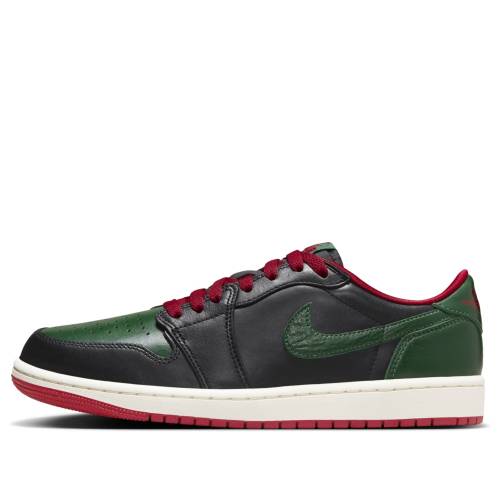 ナイキ ジョーダン 黒色 ブラック 緑 グリーン 赤 レッド 'BLACK GREEN' スニーカー レディース JORDAN (WMNS) AIR 1 RETRO LOW OG GORGE CZ0775-036 / BLACK GORGE GREEN VARSITY RED