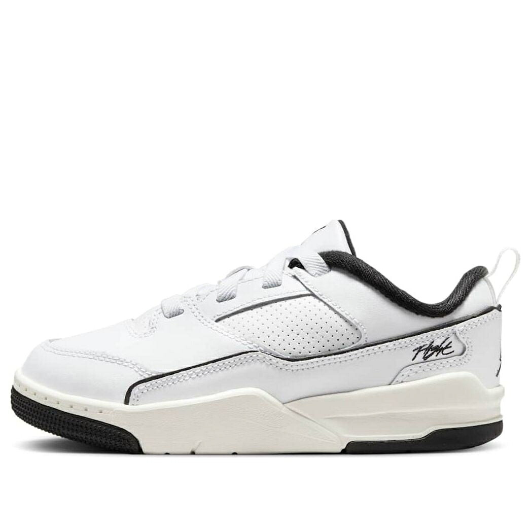 ナイキ ジョーダン フライト コート 白色 ホワイト 黒色 ブラック 'WHITE BLACK' ジュニア キッズ JORDAN (PS) AIR FLIGHT COURT SAIL HF3332-100 / WHITE SAIL BLACK ベビー マタニティ スニーカー|スニケス