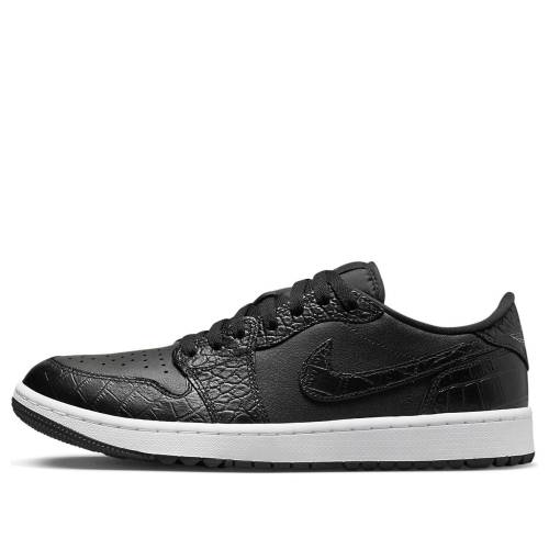 ナイキ ジョーダン ゴルフ 黒色 ブラック 白色 ホワイト 'BLACK CROCODILE' スニーカー メンズ JORDAN AIR 1 LOW GOLF DD9315-003 / BLACK WHITE|スニケス