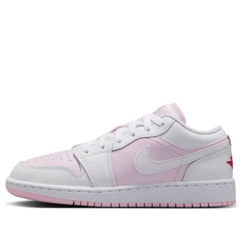 ナイキ ジョーダン サクラ色 火の手 赤 赤いこと 白いこと 白いこと \u0027PINK WHITE\u0027 御坊っちゃん キッズ JORDAN (GS) AIR 1 LOW FOAM 553560-608 / PINK FOAM FIRE RED WHITE もの言う花 マタニティ スニーカー