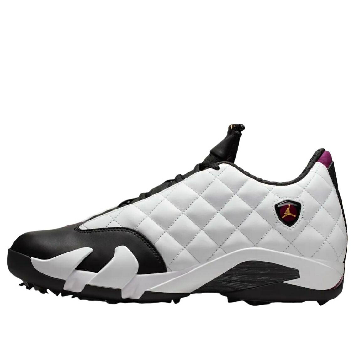 ナイキ ジョーダン ゴルフ 白いこと 白いこと 黒いこと 黒いこと \u0027BORDEAUX\u0027 スニーカー メンズ JORDAN AIR 14 GOLF NRG IB1828-100 / WHITE BLACK BORDEAUX メンズ靴-スニーカー-靴