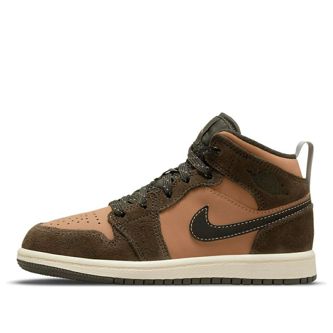 ナイキ ジョーダン ミッド 茶色 ブラウン 'EARTH TONE' ジュニア キッズ JORDAN (PS) AIR 1 MID SE DC7249-200 / BROWN ベビー マタニティ スニーカー