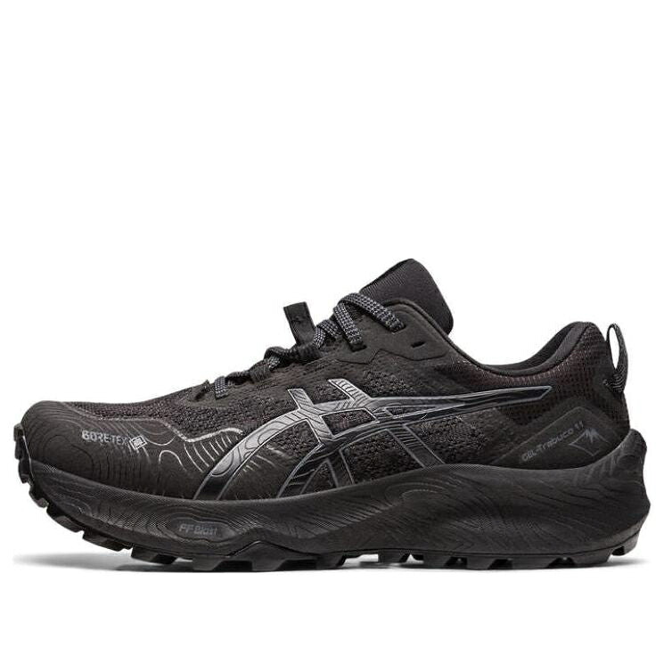 アシックス 黒色 ブラック 'TRIPLE BLACK' スニーカー レディース ASICS (WMNS)ASICS GEL-TRABUCO 11 GTX 1012B425-002 / BLACK｜スニケス