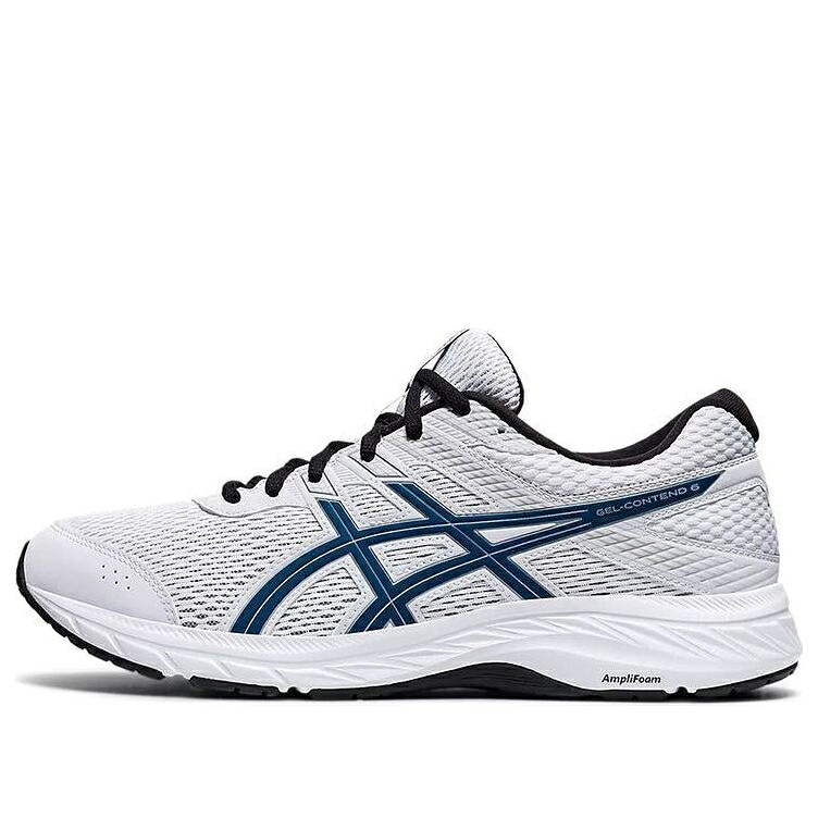 アシックス 薄墨色 薄墨色 青み 青色 \u0027GREY BLACK\u0027 スニーカー メンズ ASICS GEL-CONTEND 6 1011A667-104 / GREY BLUE