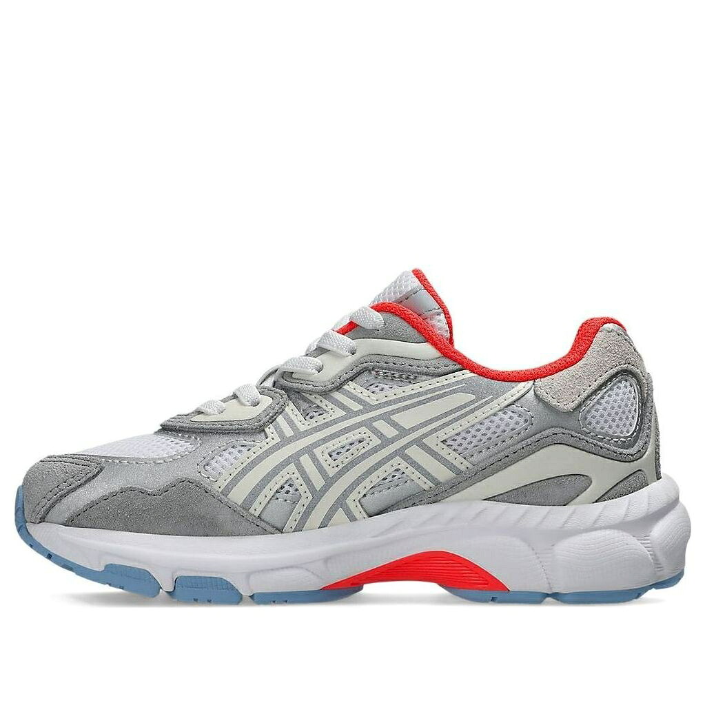 アシックス 青色 ブルー 白色 ホワイト 灰色 グレー 赤 レッド 'WHITE RED' ジュニア キッズ ASICS (PS) GEL NYC PIEDMONT BLUE 1204A176-102 / WHITE PIEDMONT GREY BLUE RED ベビー マタニティ スニーカー