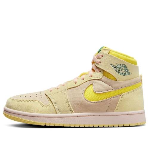 ナイキ ジョーダン ご機嫌 望遠レンズ \u0027CITRON TINT\u0027 スニーカー レディース JORDAN (WMNS) AIR 1 HIGH ZOOM CMFT 2 DV1305-800 / YELLOWGRAY