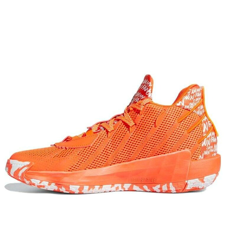 アディダス 橙 オレンジ色 白いこと 白いこと \u0027I RED\u0027 スニーカー メンズ ADIDAS DAME 7 AM MY OWN FAN - SOLAR FY0161 / ORANGE WHITE