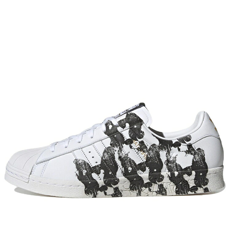アディダス オリジナルス スーパースター 白色 ホワイト 黒色 ブラック 'WHITE BLACK' スニーカー メンズ ADIDAS ORIGINALS SUPERSTAR 80S X HAN MEILIN ID4387 / WHITE BLACK｜スニケス