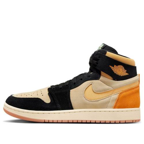 ナイキ ジョーダン ご機嫌 望遠レンズ ゴールド 黒いこと 黒いこと \u0027MUSLIN ORANGE\u0027 スニーカー メンズ JORDAN AIR 1 HIGH ZOOM CMFT 2 VIVID DV1307-100 / MUSLIN CELESTIAL GOLD BLACK