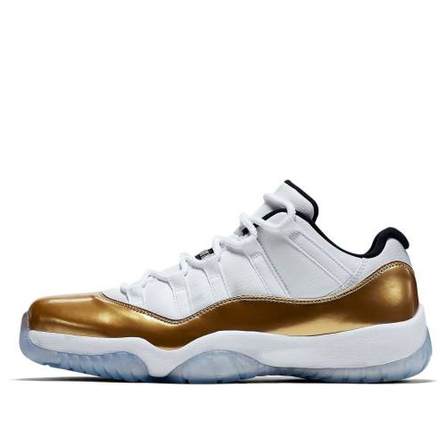 ナイキ ジョーダン 白色 ホワイト ゴールド コイン 'CLOSING CEREMONY' スニーカー メンズ JORDAN AIR 11 RETRO LOW 528895-103 / WHITE METALLIC GOLD COIN WHITE