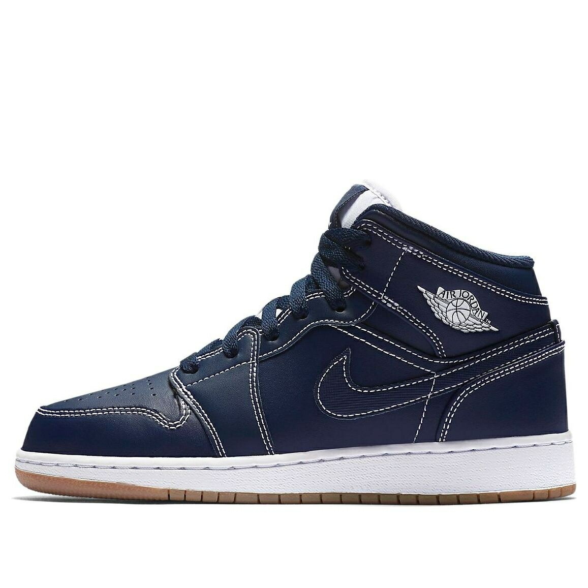 ナイキ ジョーダン ミッド 青碧 青碧 \u0027OBSIDIAN\u0027 お坊っちゃん キッズ JORDAN (GS) AIR 1 RETRO MID 554725-402 / BLUE もの言う花 マタニティ スニーカー