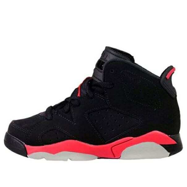 ナイキ ジョーダン 黒色 ブラック 'INFRARED' ジュニア キッズ JORDAN (PS) AIR 6 RETRO 2014 384666-023 / BLACK ベビー マタニティ スニーカー｜スニケス