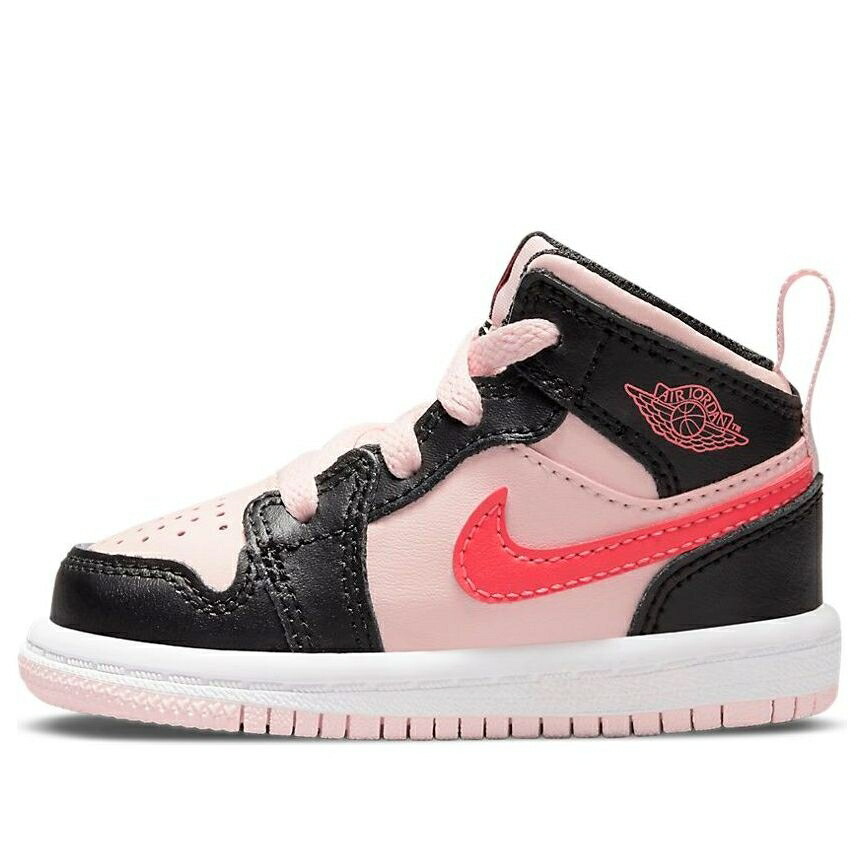 ナイキ ジョーダン ミッド ピンク 黒色 ブラック 'BLACK CRIMSON' ベビー JORDAN (TD) AIR 1 MID PINK 640735-604 / BLACK PINK