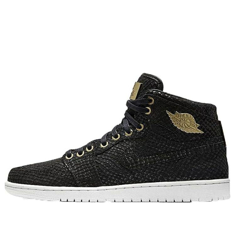 ナイキ ジョーダン 御機嫌 黒いこと 黒いこと ゴールド \u0027PINNACLE\u0027 スニーカー メンズ JORDAN AIR 1 RETRO HIGH OG 705075-030 / BLACK METALLIC GOLD