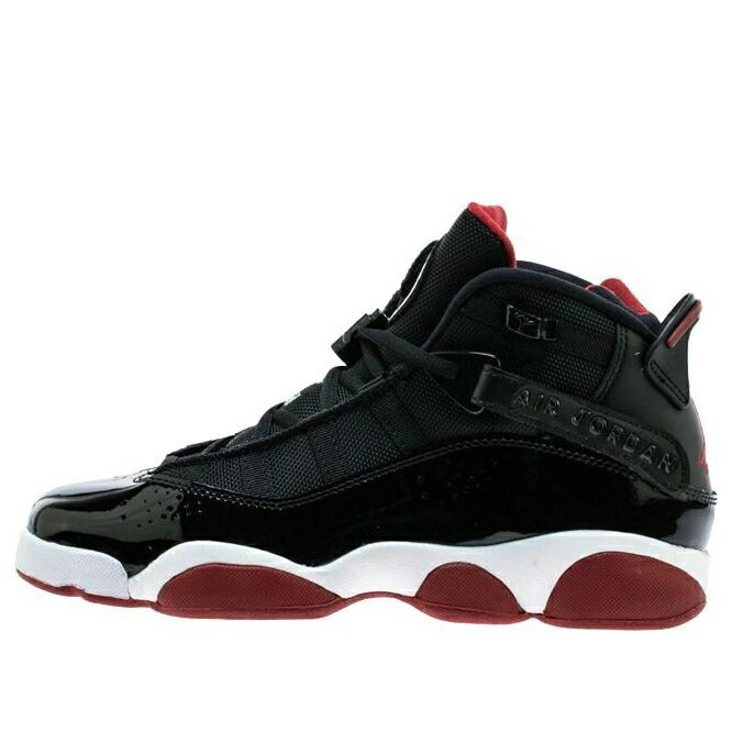 ナイキ ジョーダン リング 黒色 ブラック 'BRED' ジュニア キッズ JORDAN (GS) AIR 6 RINGS 323419-062 / BLACK ベビー マタニティ スニーカー
